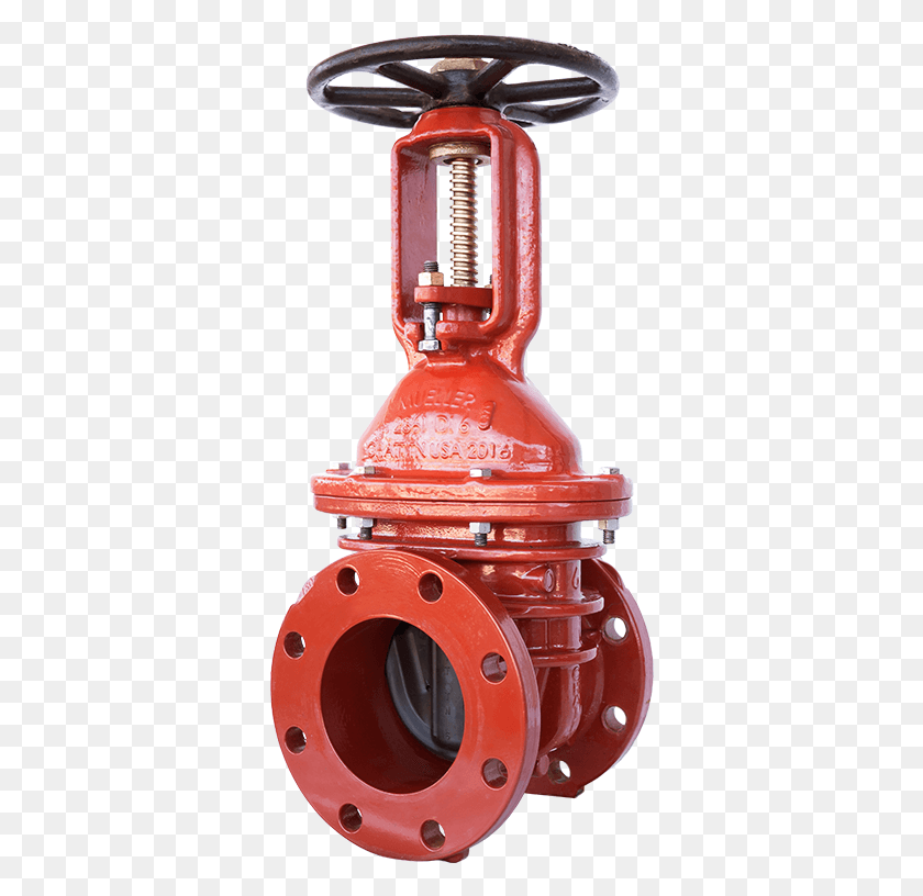 350x756 Osampy Resilient Wedge Gate Valve With Flanged Ends 4, Fire Hydrant, Hydrant, Gas Pump HD PNG Download