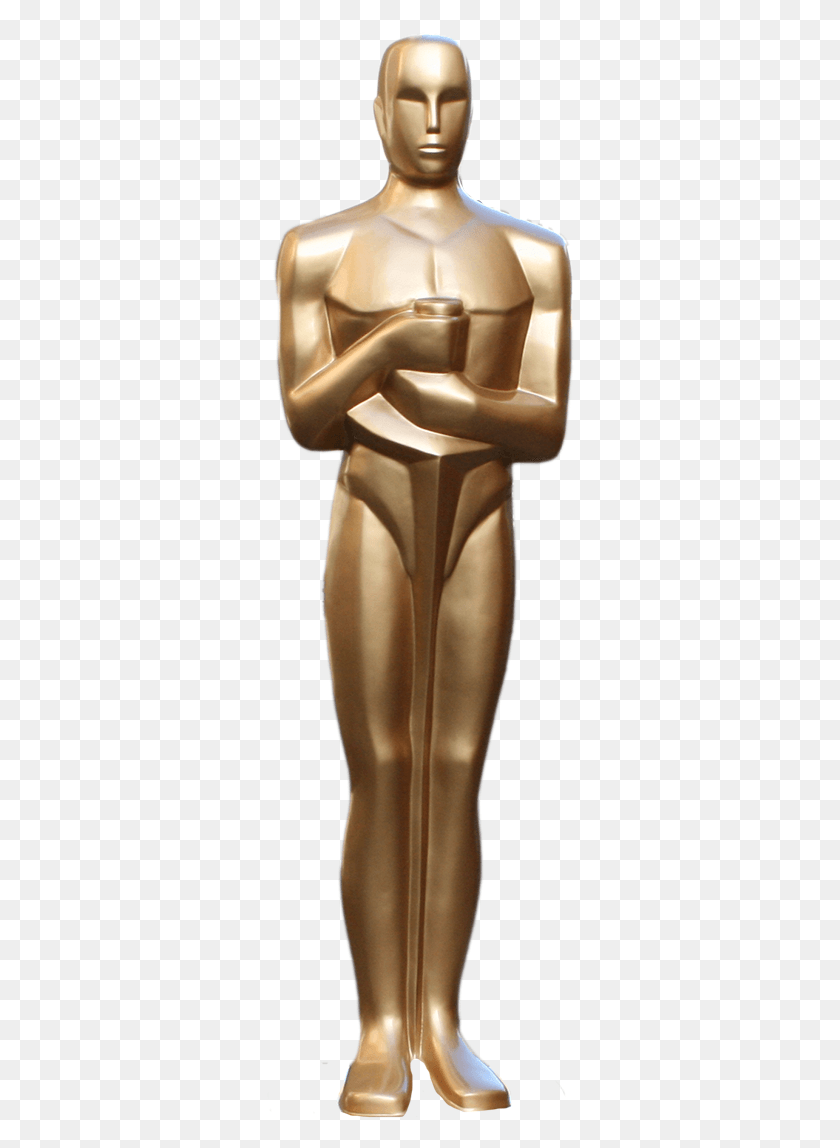 310x1088 Oscar Statue, Clothing, Apparel, Sculpture HD PNG Download