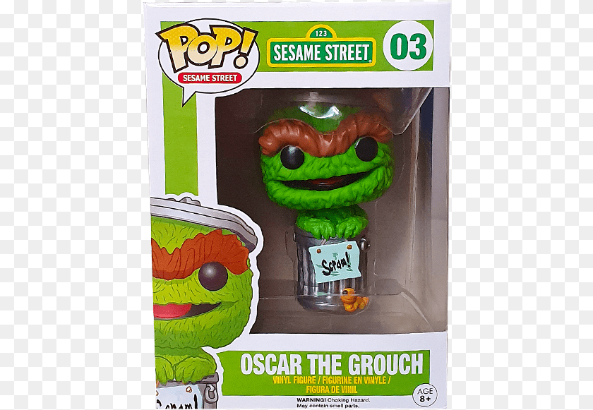 Oscar The Grouch Pop Figure, Advertisement, Poster Sticker PNG