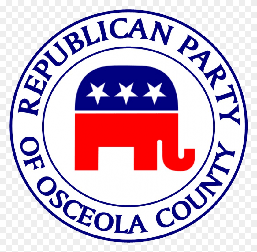 824x807 Республиканская Партия Гоп Округа Оцеола, Логотип, Символ, Товарный Знак Hd Png Скачать