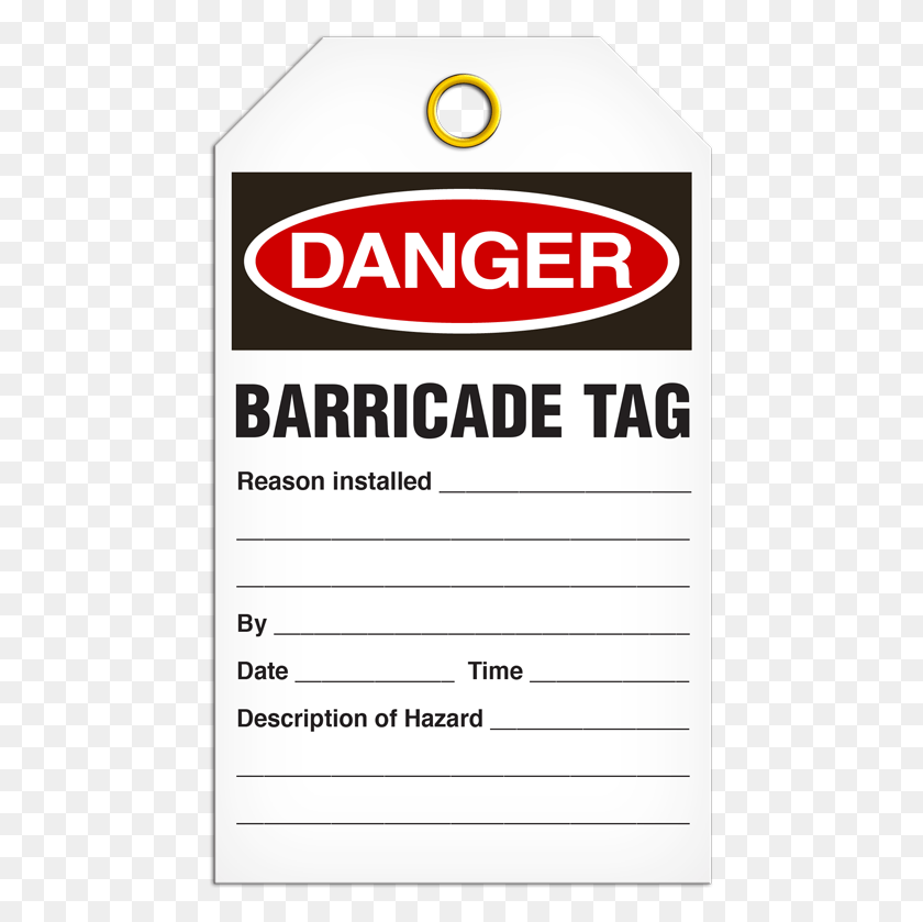 461x779 Osha Danger Safety Tag Danger, Label, Text HD PNG Download