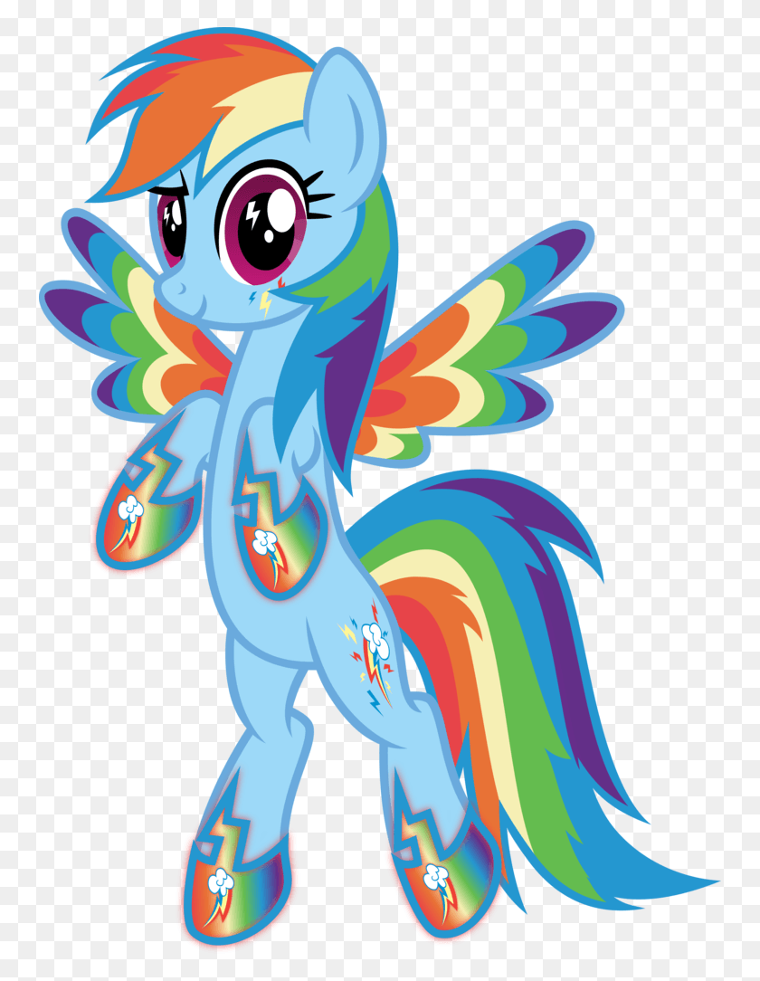 754x1024 Осипуш Цветные Крылья Cutie Mark Magic Разноцветный Мультфильм, Графика, Узор Hd Png Скачать