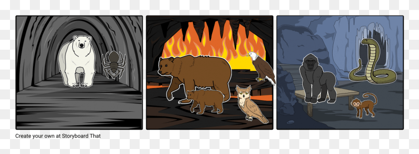 1145x368 Oso Polar Y Cartoon, Животное, В Помещении, Млекопитающее Hd Png Скачать
