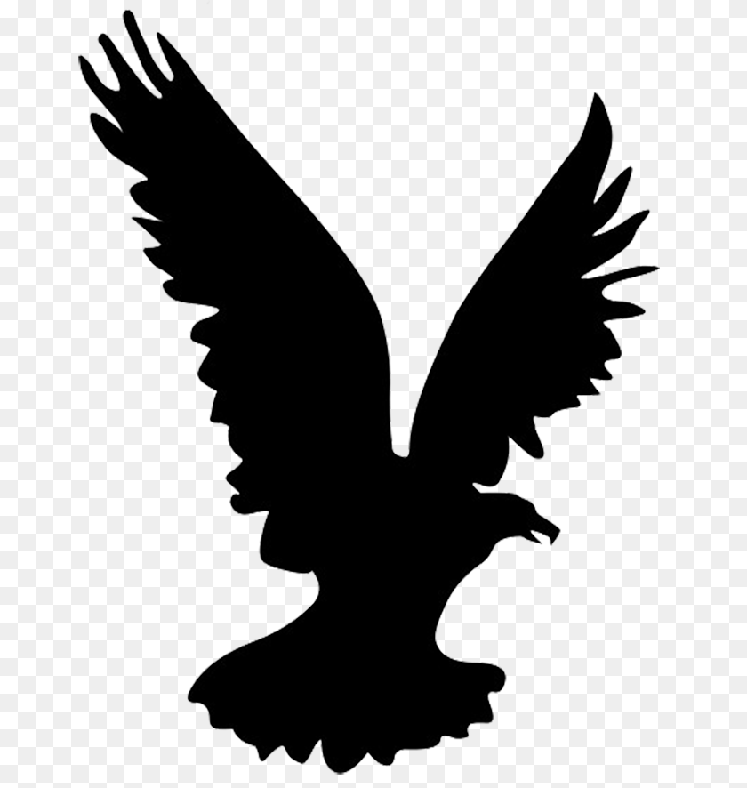 Osprey Clipart Flying Hawk, Silhouette, Person, Animal, Bird Sticker PNG