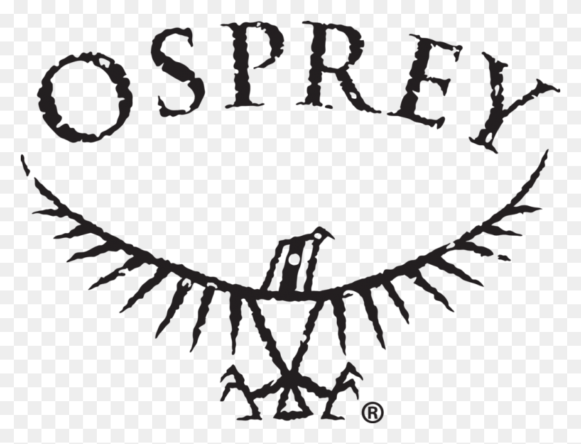 1000x747 Osprey Logo Bird Word Osprey Packs Logo, Symbol, Emblem, Text HD PNG Download
