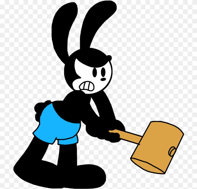 731x806 Oswald The Lucky Rabbit Clipart Angry, Cartoon, Baby, Person, Face Sticker PNG
