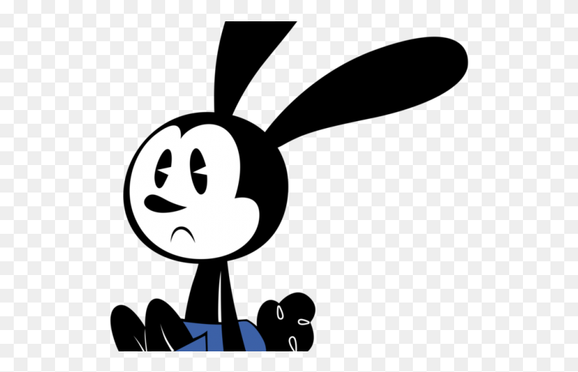 524x481 Oswald The Lucky Rabbit Clipart Svg Oswald The Lucky Rabbit Mickey Mouse Shorts, Stencil, Text, Label HD PNG Download