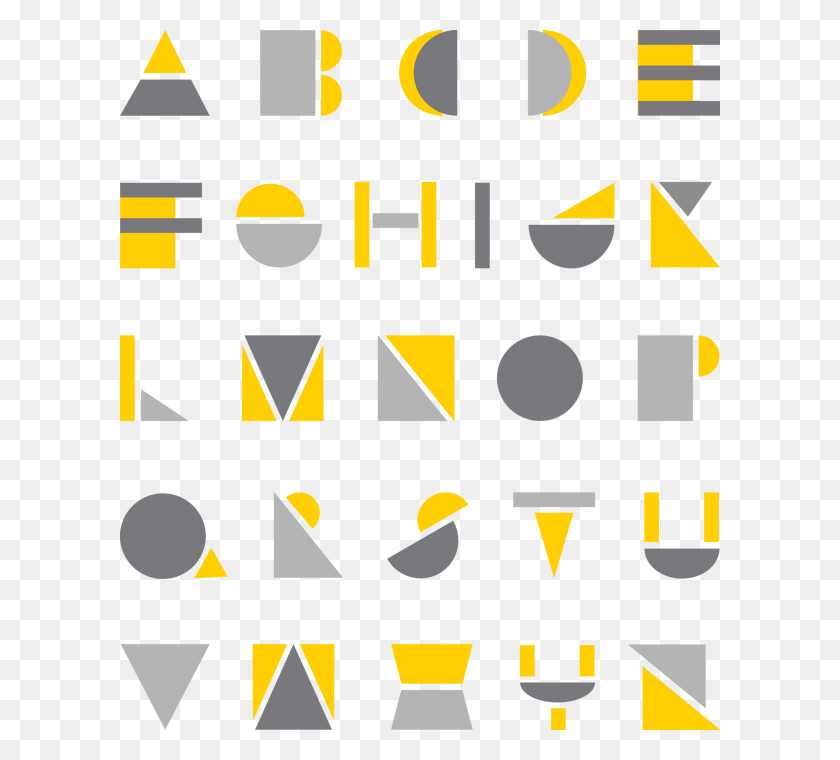 600x700 Other Geometric Experiments Include Line Alphabet Font Made Of Shapes, Text, Number, Symbol HD PNG Download