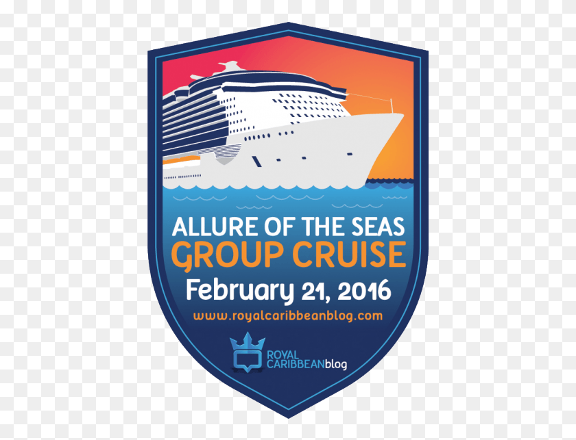 412x583 Other Royal Caribbean Fans Would Be A Lot Of Fun And Allure Of The Seas Logo, Label, Text, Poster HD PNG Download