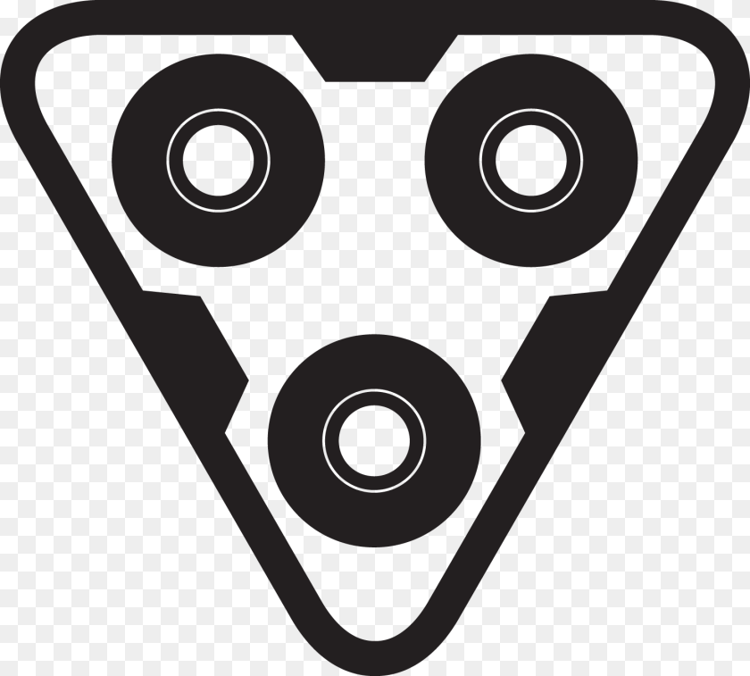 1534x1383 Otherfidget Spinner Icon, Triangle Sticker PNG