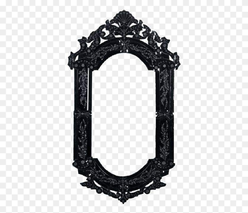 386x663 Otkrit V Originalnom Razmere Black Gothic Mirror Frame, Architecture, Building, Arch HD PNG Download