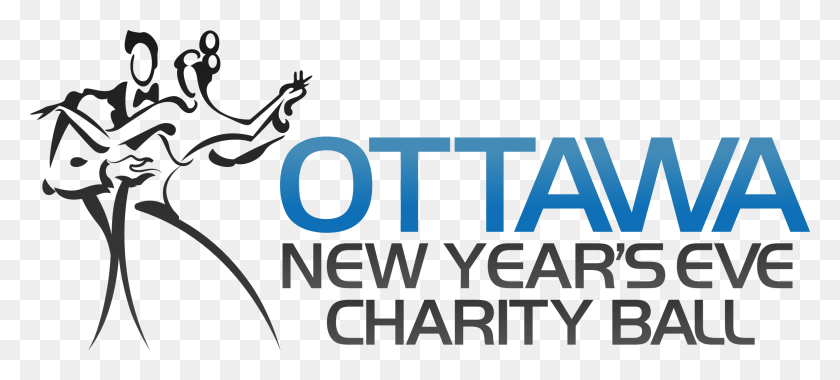 2365x972 Ottawa New Years Eve Charity Ball Logo Graphic Design, Text, Symbol, Trademark HD PNG Download