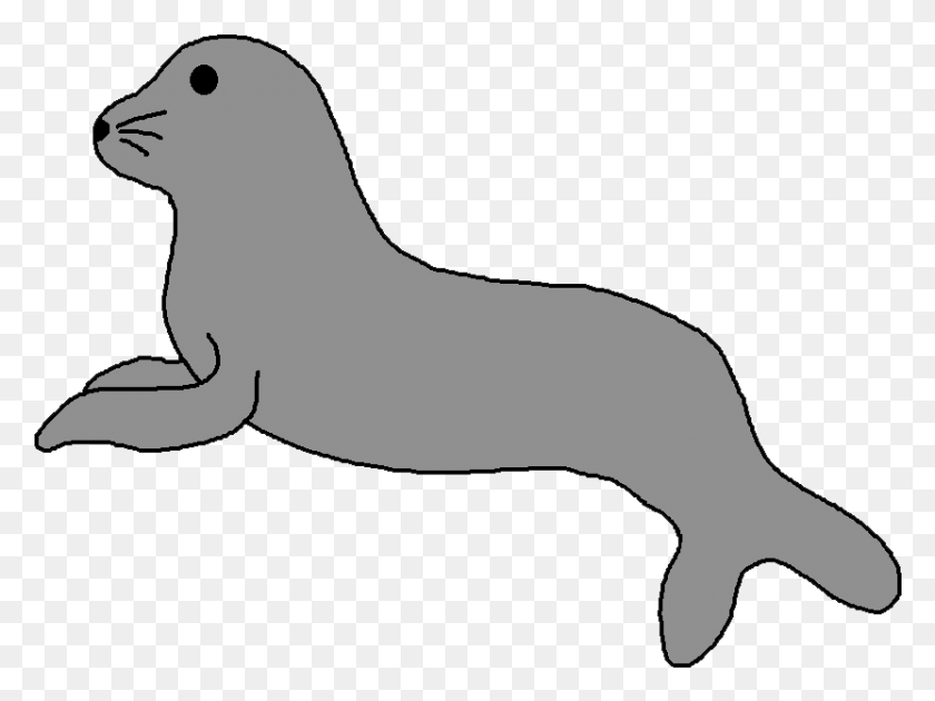 832x608 Otter Clipart Angry Clip Art Seal, Animal, Mammal HD PNG Download