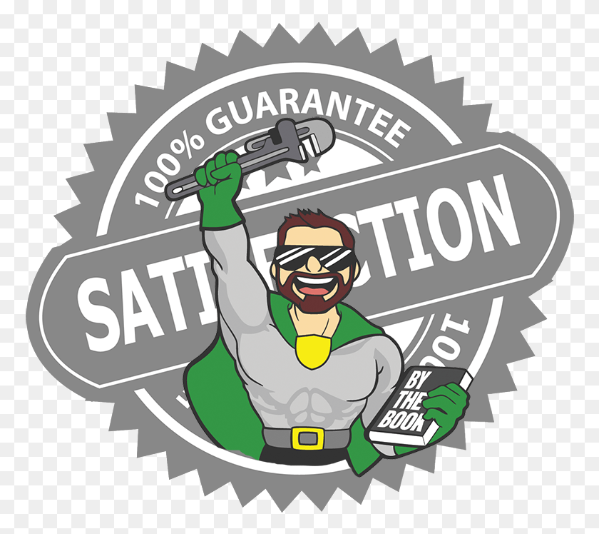 770x688 Our 100 Customer Satisfaction Guarantee Completed Stamp Icon, Poster, Label, Text HD PNG Download
