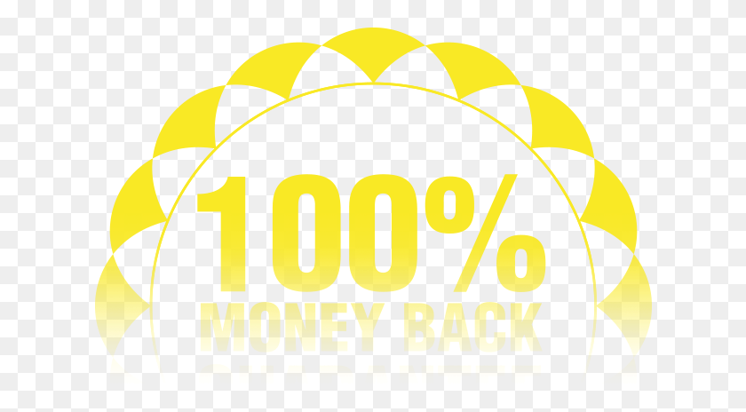628x404 Our 100 Money Back Guarantee, Label, Text, Symbol HD PNG Download