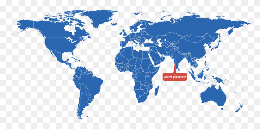 893x412 Descargar Png / Mapa Del Mundo Gris Png