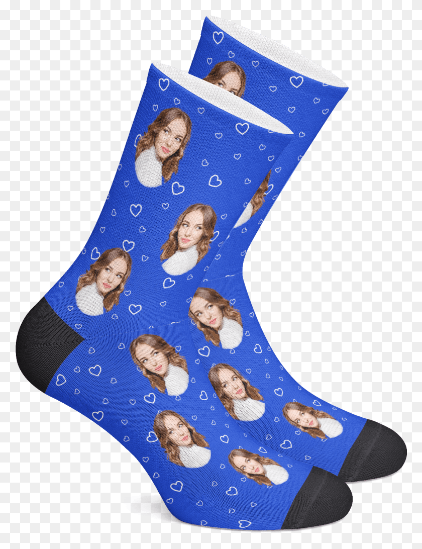 1256x1663 Our Custom Photo Socks, Stocking, Christmas Stocking, Gift HD PNG Download