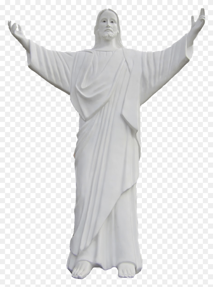 790x1084 Our Divine Savior Jesus Christ Pour Down Your Blessings Statue, Sculpture, Person HD PNG Download