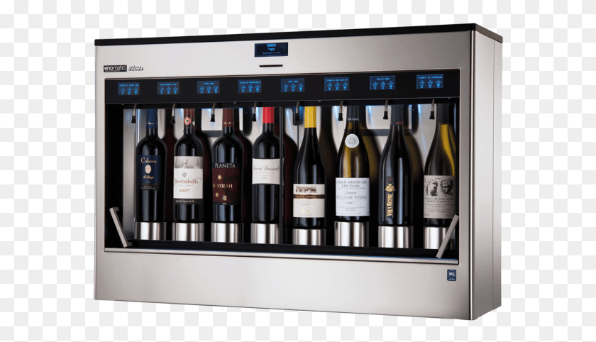 580x422 Our Enoline Elite 8 Bottle Wine Dispenser Is Enomatic Enoline Elite, Alcohol, Beverage, Drink HD PNG Download