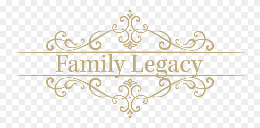 885x403 Our Family Legacy Of Care Calligraphy, Text, Floral Design, Pattern HD PNG Download