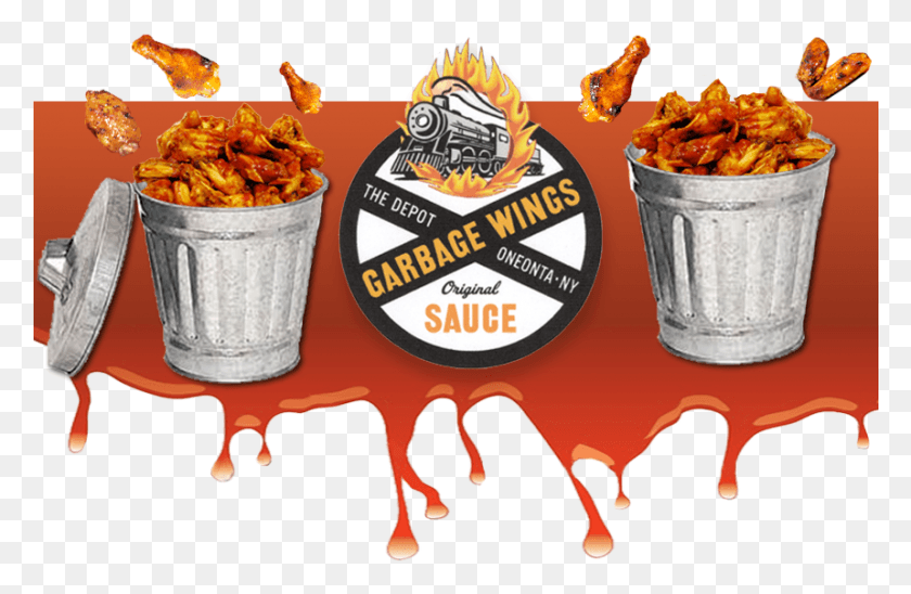 859x538 Our Famous Garbage Wings Fast Food, Bucket, Food, Animal HD PNG Download