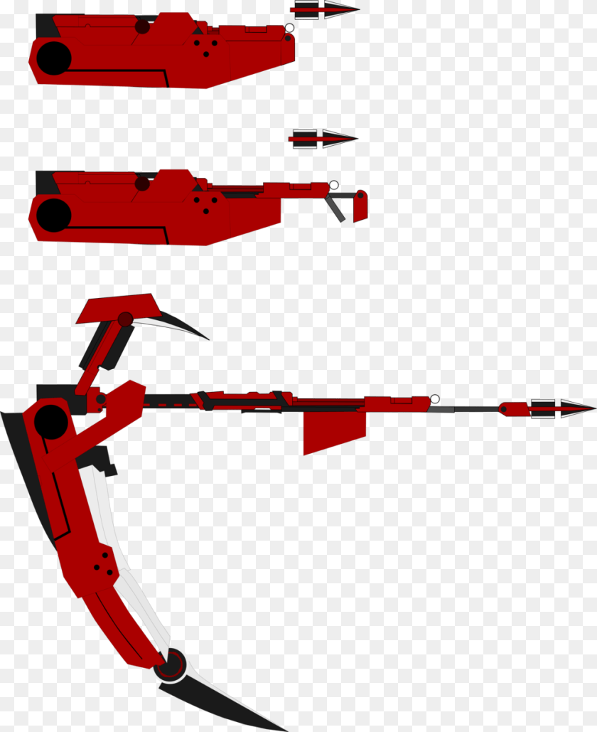 1024x1255 Our First Subject Is Crescent Rose Used By Ruby Rose Rwby Crescent Rose Compact, Weapon, Bow, Car, Transportation Transparent PNG