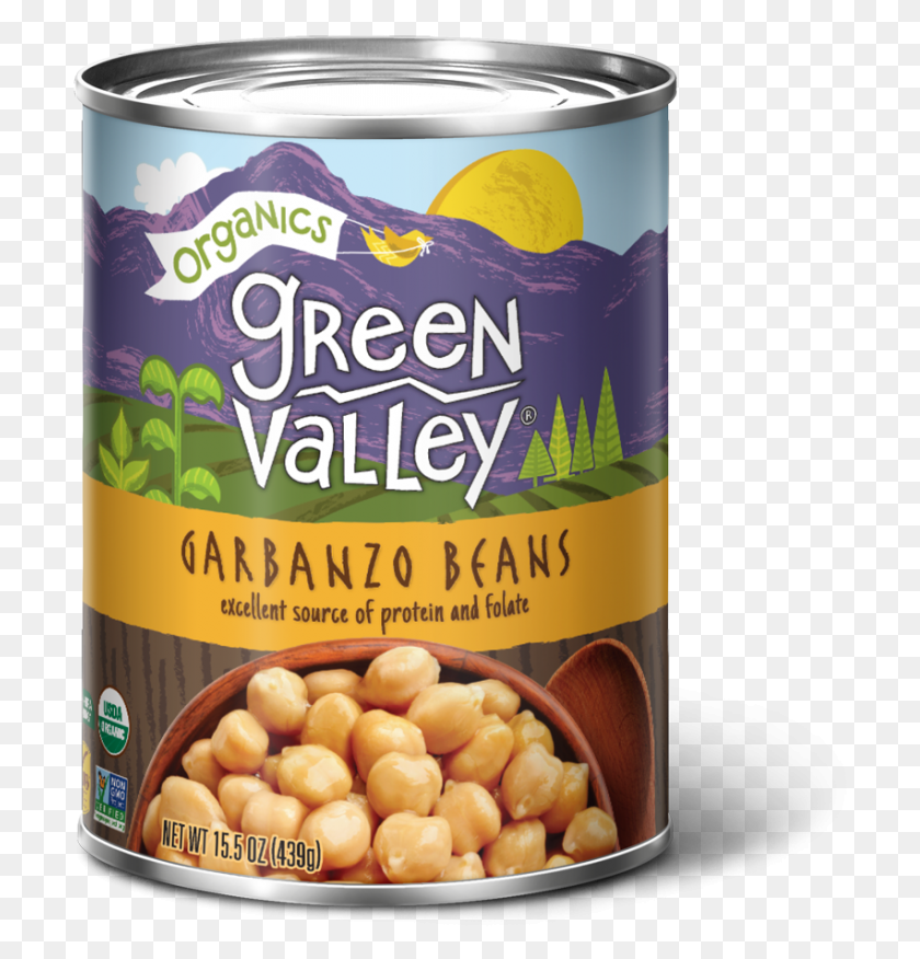 707x816 Our Garbanzo Beans Green Valley Garbanzo Beans, Canned Goods, Can, Aluminium HD PNG Download