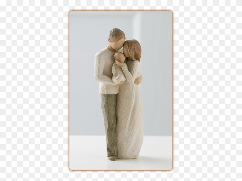 374x569 Наш Подарок Ива Дерево Ива Мать Отец И Дочь, Статуя, Скульптура Hd Png Скачать