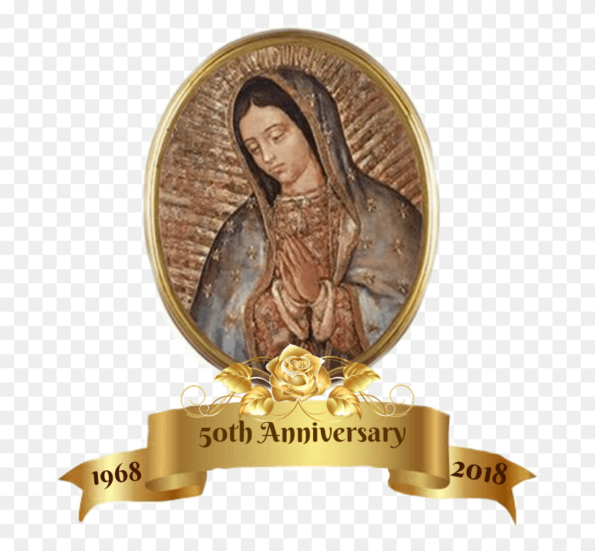 689x718 Our Lady Of Guadalupe Parish Cordinalmente Le Invita Golden Ribbon No Background, Angel, Archangel HD PNG Download