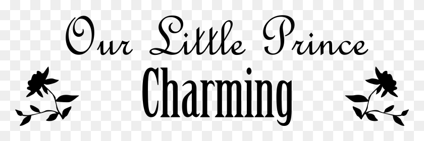 3312x936 Our Little Prince Charming Calligraphy, Text, Logo, Symbol HD PNG Download