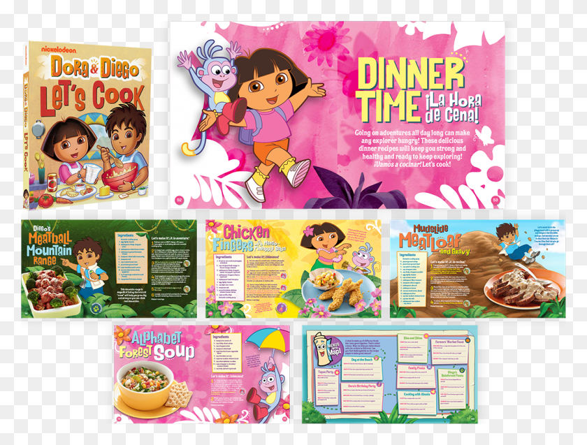 1074x795 Our Recipe Developers Created 50 Healthy Recipes That Dora And Diego Cookbook, Advertisement, Flyer, Poster HD PNG Download