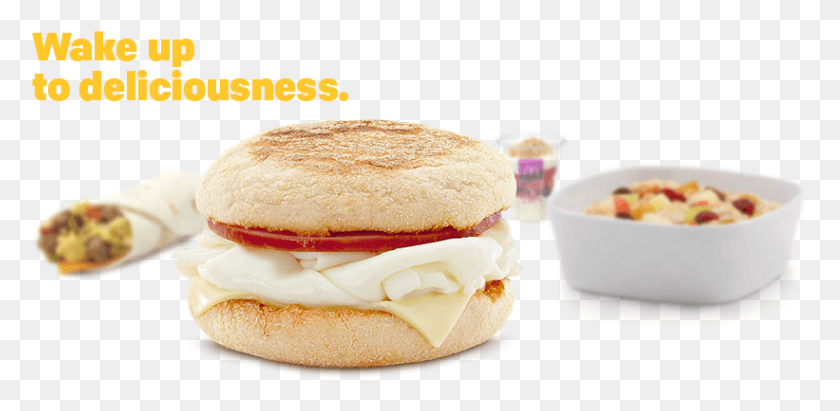 821x370 Our Rest Of Day Core Menu Items Will Stay Intact Mcdonalds Sausage Burrito, Burger, Food, Bread HD PNG Download