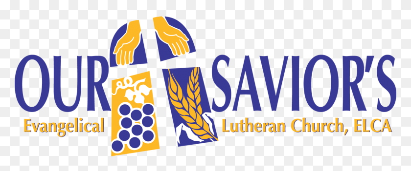 1200x448 Descargar Png / Nuestro Salvador Evangélico Luterano, Texto, Logotipo, Símbolo Hd Png