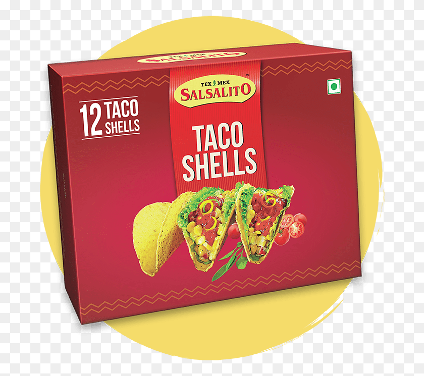 686x685 Our Taco Shells Are Made Of Gm Free Cornflour While Salsalito Shells, Box, Food, Sweets HD PNG Download