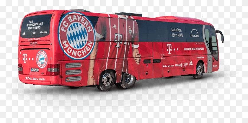 1627x746 Our Team Buses Bayern Munich, Bus, Vehicle, Transportation HD PNG Download