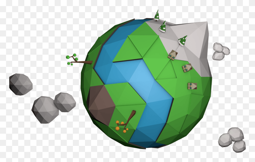 1486x903 Our World Low Poly Earth, Sphere, Ball, Nature Descargar Hd Png