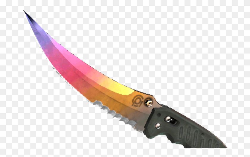 691x468 Out Cut Csgo Fade, Weapon, Weaponry, Knife HD PNG Download