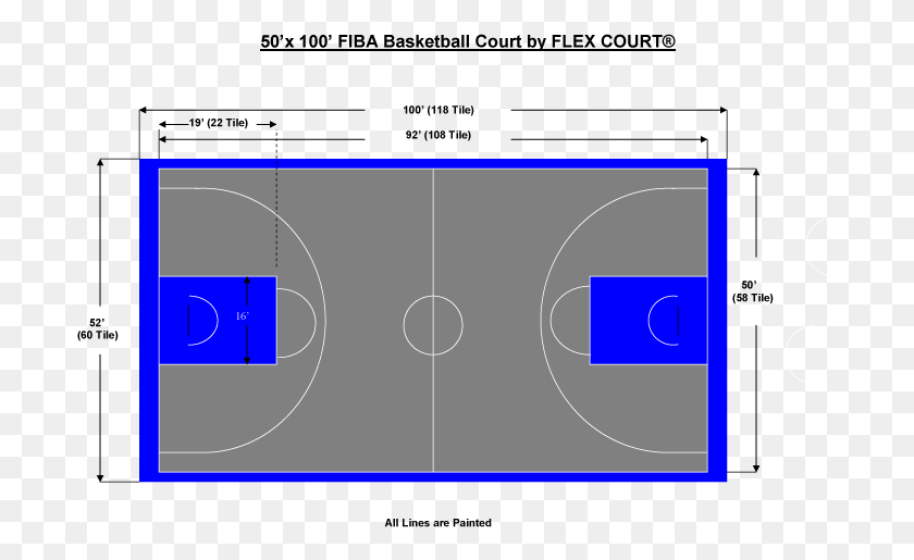 699x455 Outdoor Basketball Court Template Read 10 Basketball Full Outdoor Basketball Court Dimensions, Lighting, Text, Sport HD PNG Download