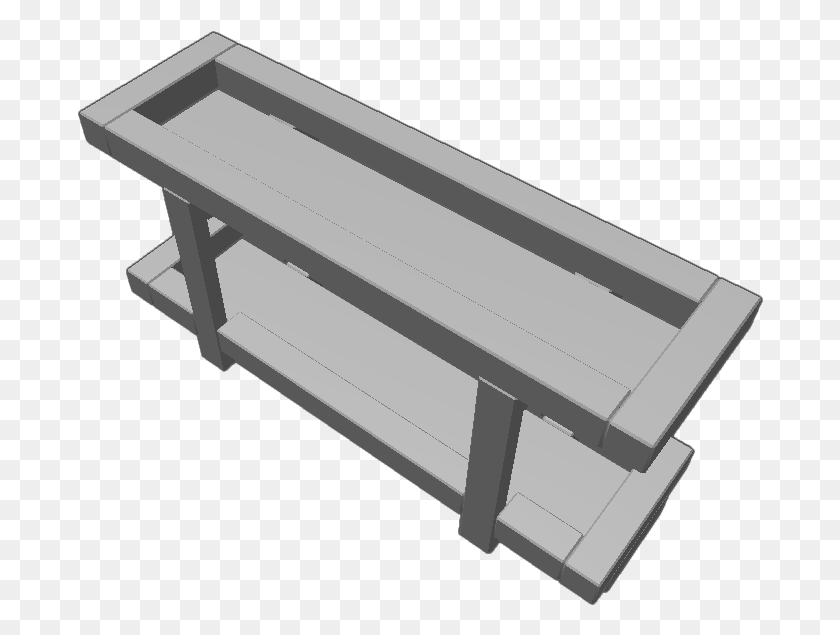 686x575 Outdoor Bench Bench, Furniture, Gutter HD PNG Download