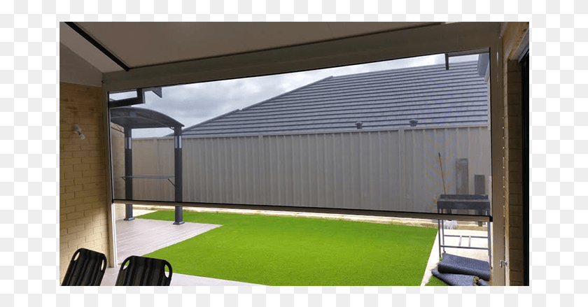 672x379 Outdoor Blinds Roof, Grass, Plant, Lawn HD PNG Download