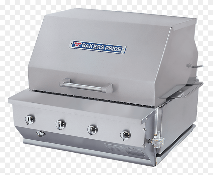 1500x1211 Outdoor Charbroiler Cbbq 30bl Withhood Bakers Pride Grill, Furniture, Box, Machine HD PNG Download