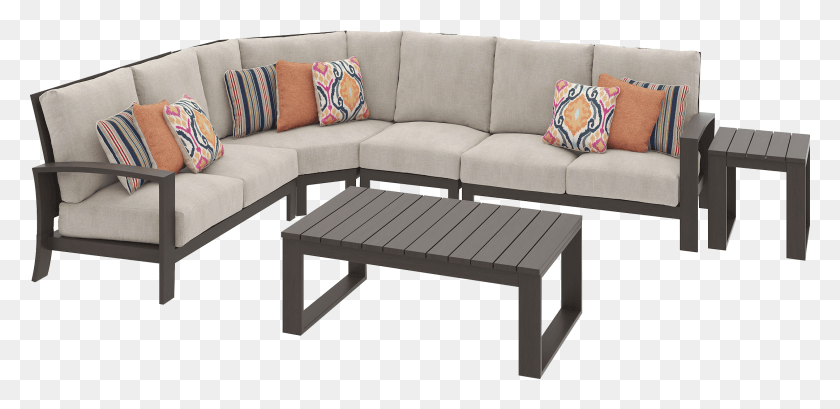 2158x967 Outdoor Furniture Studio Couch, Table, Coffee Table, Cushion HD PNG Download