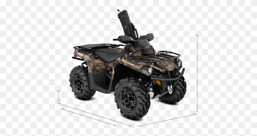472x385 Outlander 570 Mossy Oak Hunting Edition Atv 2018 Specs Can Am Outlander 1000 2018, Vehicle, Transportation, Motorcycle HD PNG Download