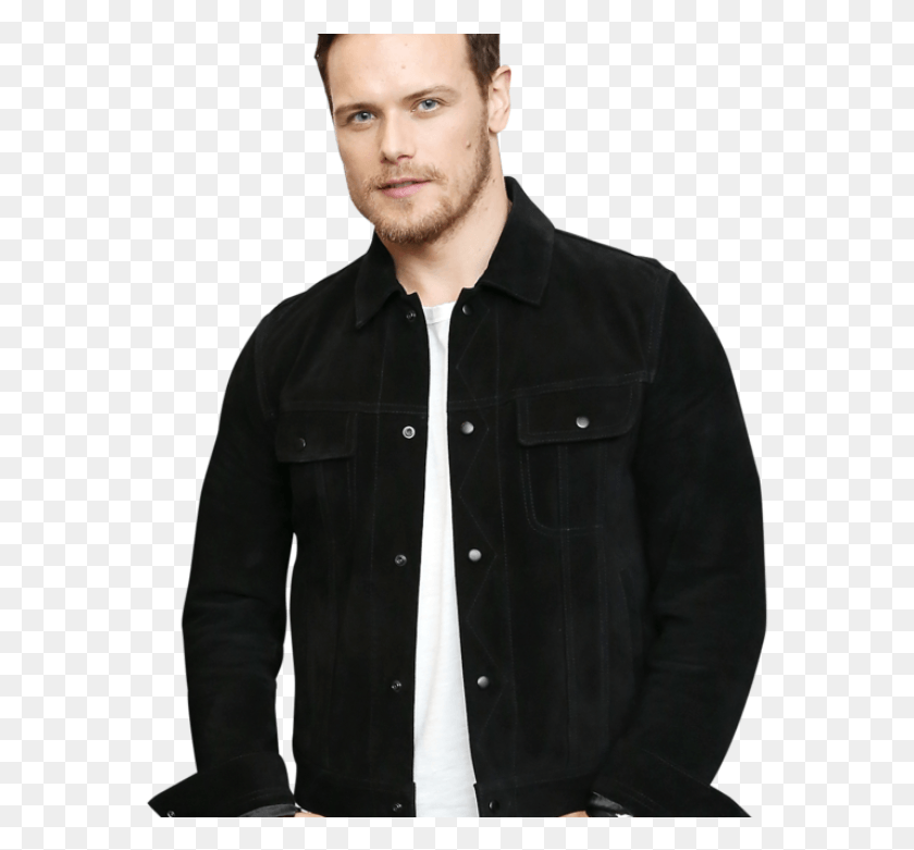 573x721 Outlander S Sam Heughan On Jamie S Much Anticipated Gentleman, Clothing, Apparel, Jacket HD PNG Download