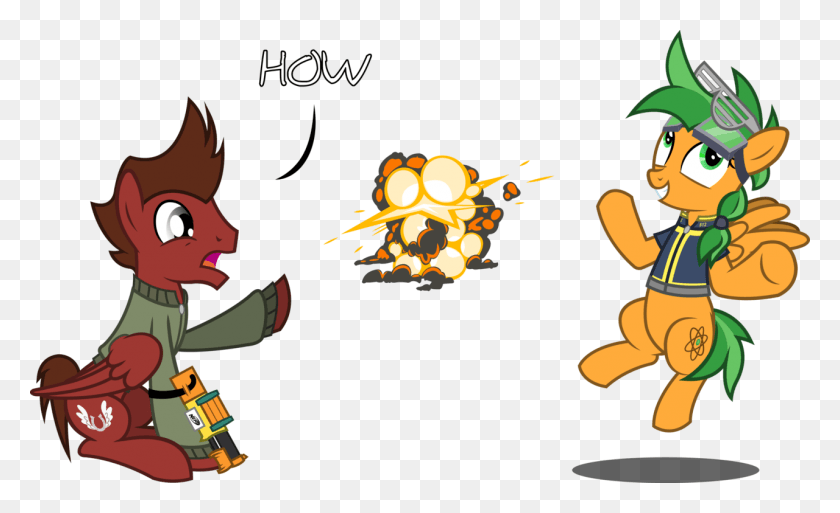 1280x745 Outlawedtofu Clothes Duo Explosion Fallout Equestria Cartoon, Sport, Sports, Team Sport HD PNG Download