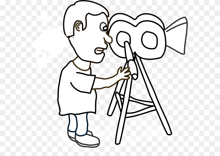 594x596 Outline Camera Clip Art, Photography, Baby, Person, Tripod Transparent PNG