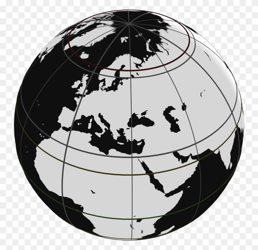 751x755 Outline Europe On Globe Map Black And White Globe Logo, Outer Space, Astronomy, Space HD PNG Download