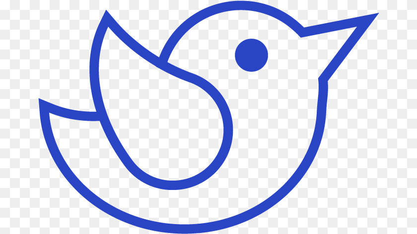 688x473 Outline Of Twitter Logo PNG