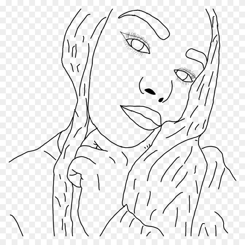1024x1024 Outline Sofiacastro Morchis Tumblr Colombia Youtube Line Art, Gray, World Of Warcraft HD PNG Download