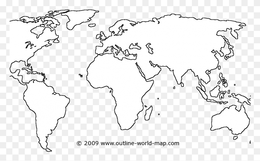 1025x606 Descargar Png Esquema De Mapa Del Mundo Com World Map De Alta Resolución En Blanco, Persona, Humano, Astronomía Hd Png
